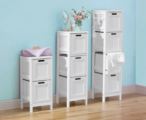 small bathroom storage space
