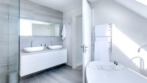 white luxury bathroom