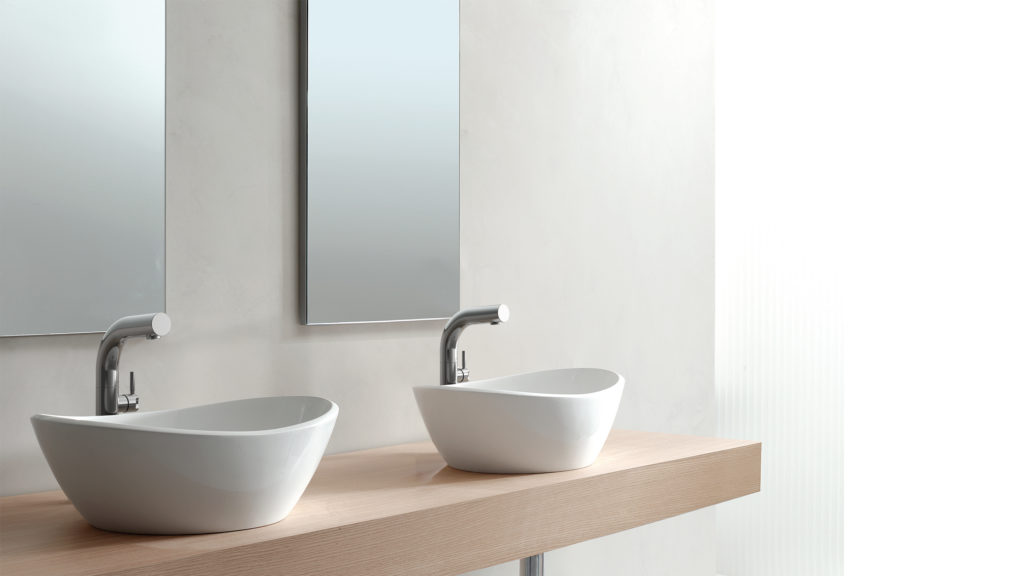 create a glamorous bathroom - amalfi 55 sink 