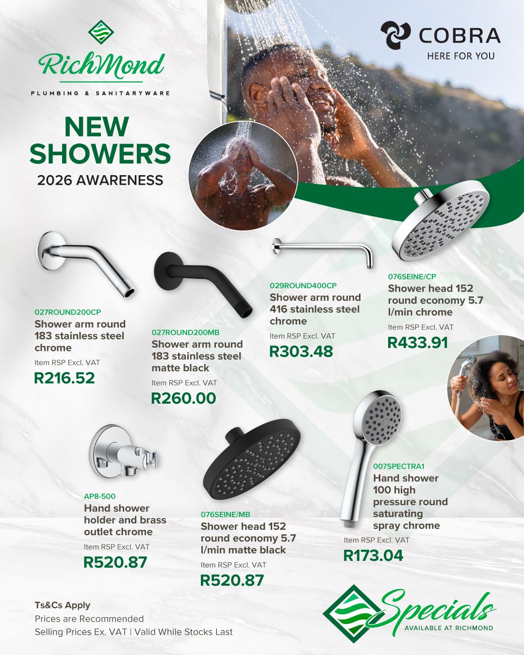 Richmond Group | Cobra Showers