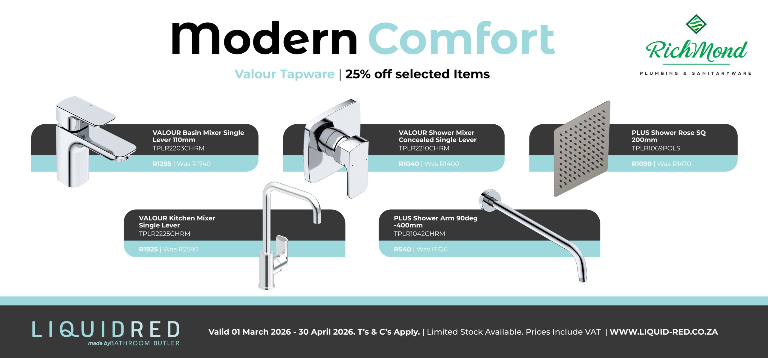 Richmond Group Valour Tapware