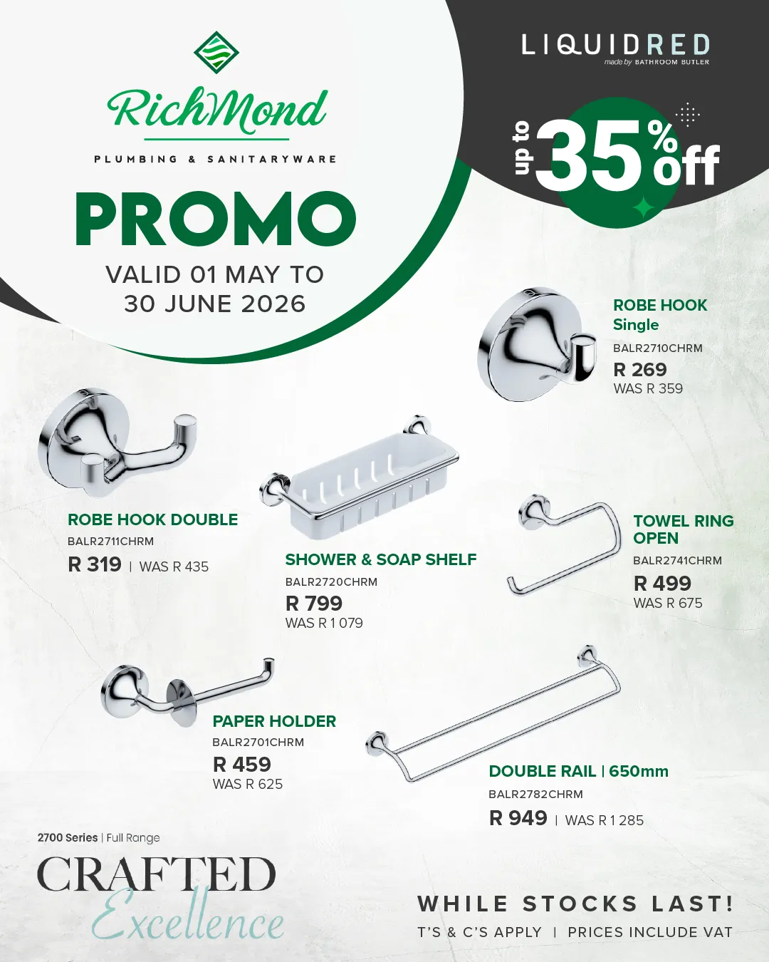 Richmond Group | Cobra Promotion | Seine Round Bath and Shower Mixer