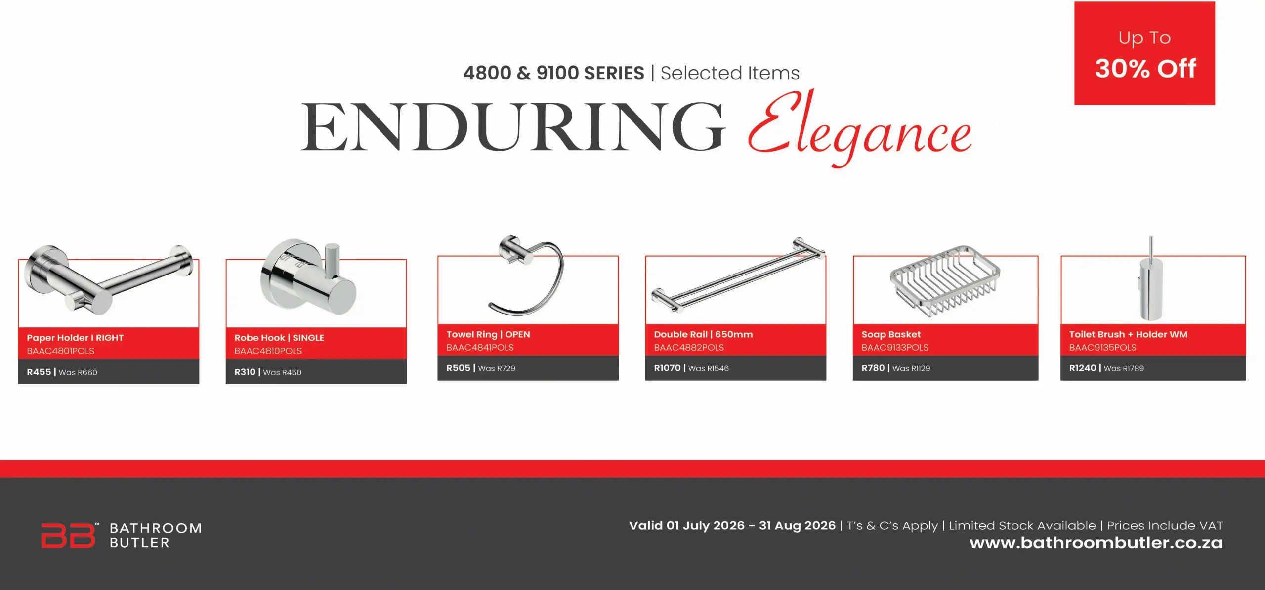 Richmond Group | 4800 & 9100 Series July Promo Bathroom Butler