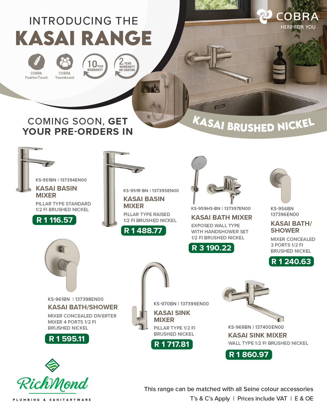 Richmond Group | Cobra Promotion | Seine Round Bath and Shower Mixer