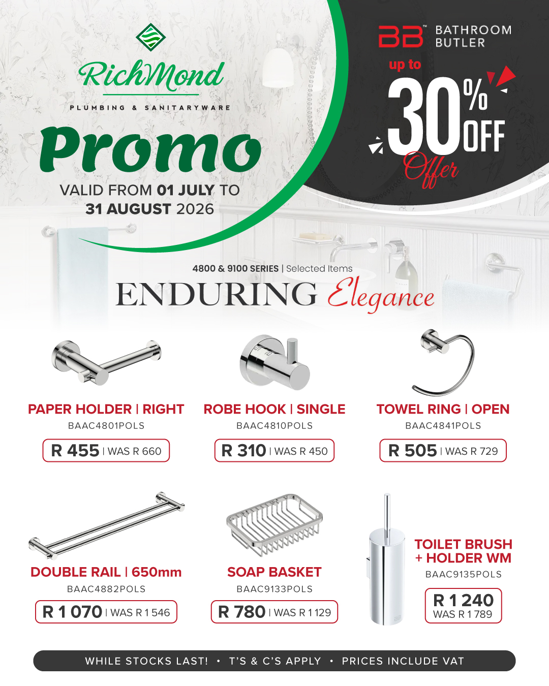Richmond Group | July to August Specials