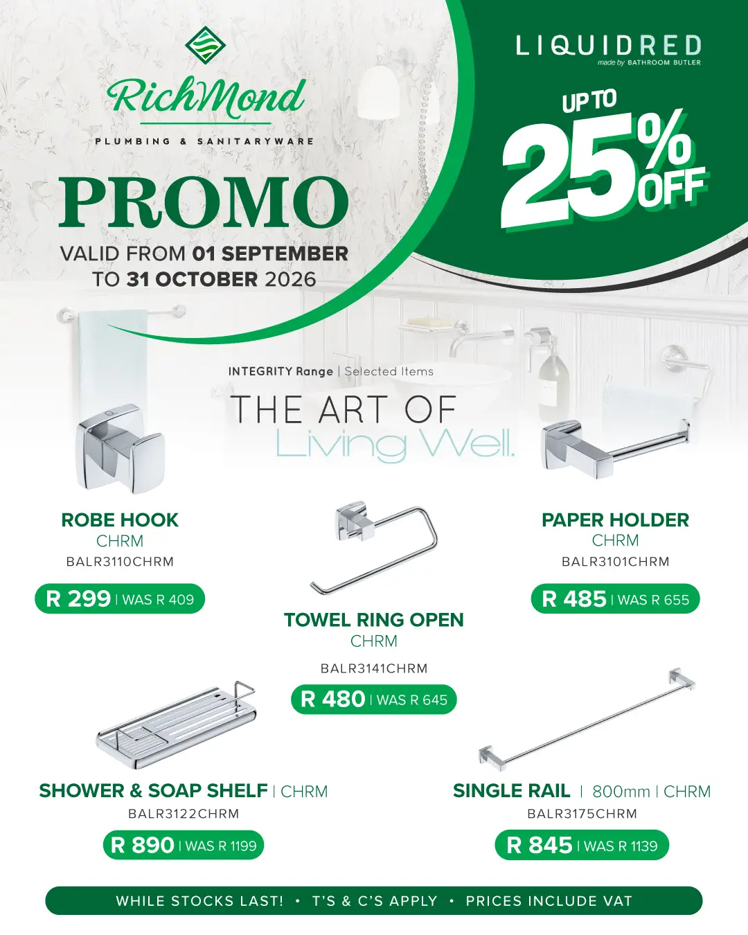 Richmond Group |  Sept to Oct Specials |  Liquid Red